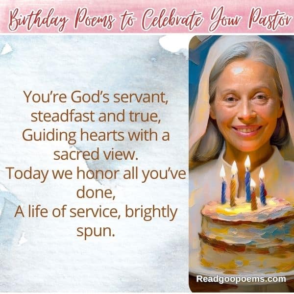 Short Poems for Pastor's Birthday