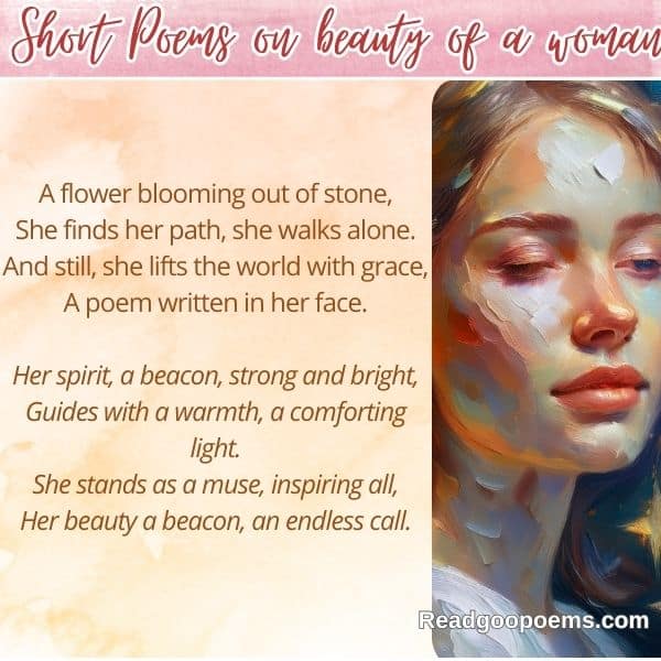Short Poems on beauty of a woman