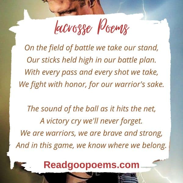 Score a Goal with These Inspiring Lacrosse Poems
