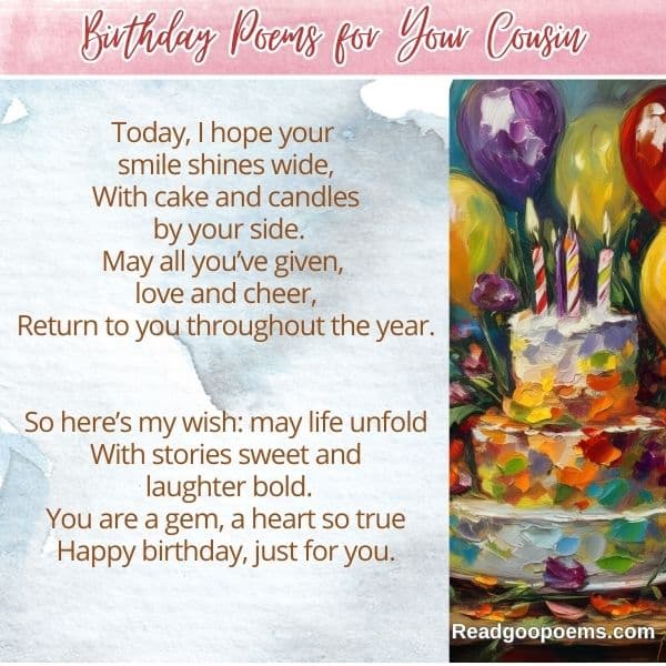 Birthday Poems for Your Cousin2